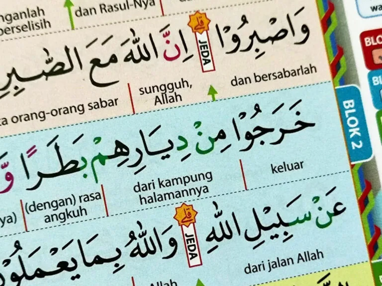 halaman isi quran anak tanpa latin